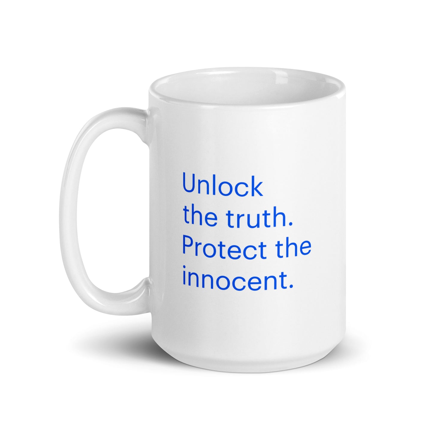Unlock the truth | White glossy mug