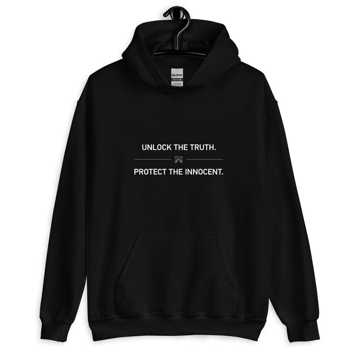 Unlock the Truth. Protect the Innocent. | Unisex Hoodie