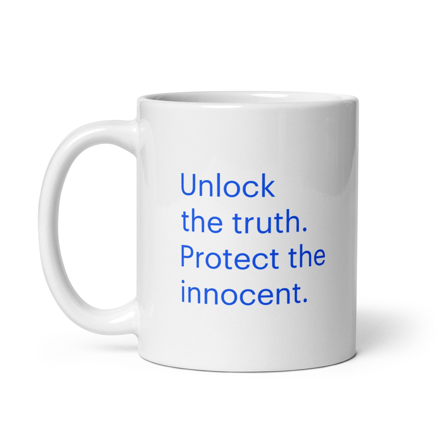 Unlock the truth | White glossy mug