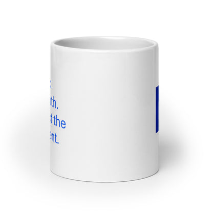 Unlock the truth | White glossy mug